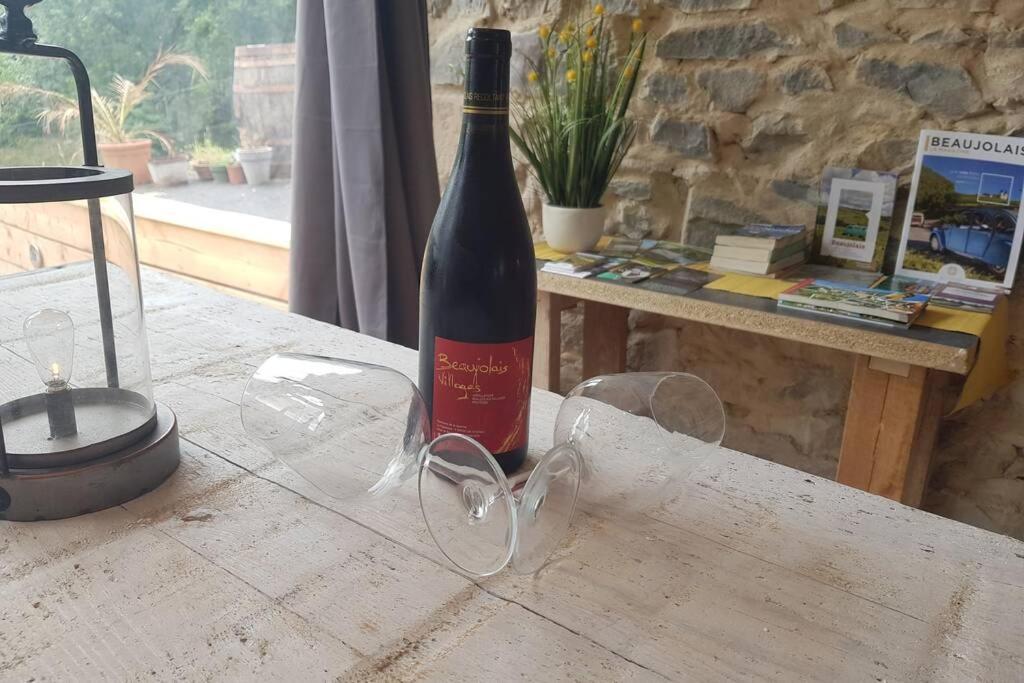 L'Idyllique - Studio Prive Sous Maison Saint-Didier-sur-Beaujeu 외부 사진