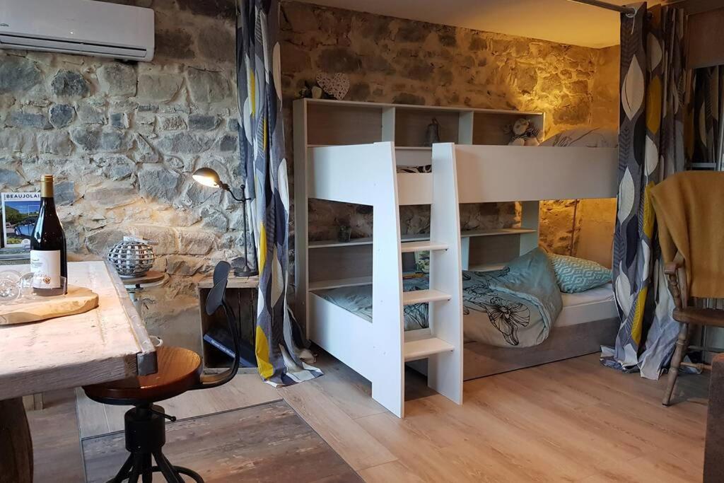 L'Idyllique - Studio Prive Sous Maison Saint-Didier-sur-Beaujeu 외부 사진