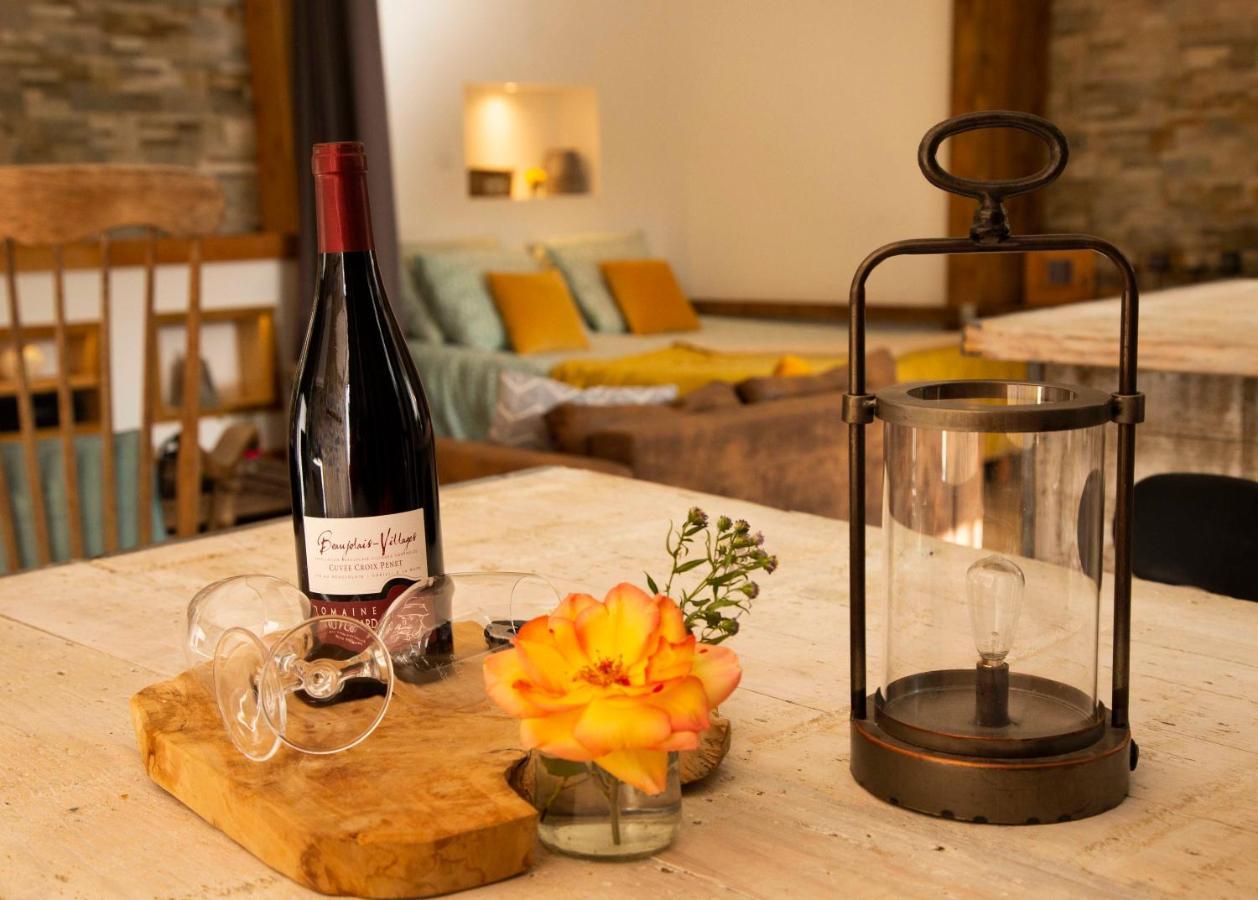 L'Idyllique - Studio Prive Sous Maison Saint-Didier-sur-Beaujeu 외부 사진